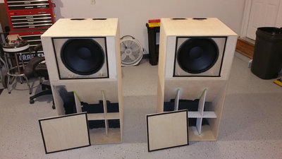 subs in, any and all brad/screw holes sealed and sanded. ready for paint then Duratex