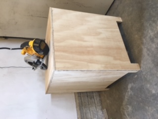 Skipped a few photo opportunities.... box assembled.