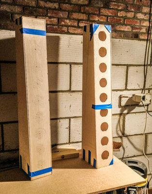 Routing holes in the front