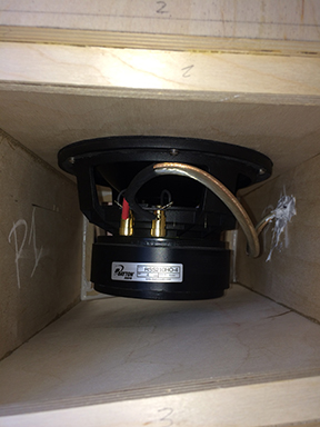 Driver installed and wired. I broke in the sub for at least 12 hours before it was installed.