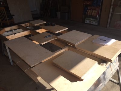 Panels rough cut