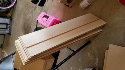 SLA pieces waiting for glue up