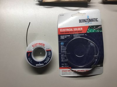 Solder I used, lead free.