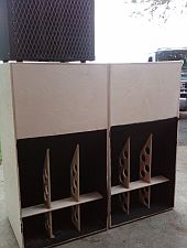 2 Titan 48s ready for sanding and Duratex. 2 more are 1/2 built and should be ready for the 19th show.