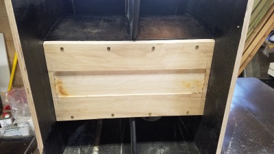 Module back as a brace for glue-up