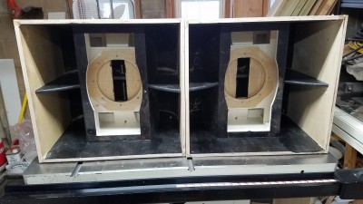 Front view of the sdes glued on
