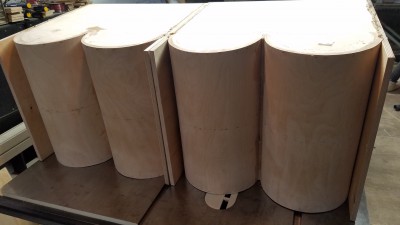 Cheeky view of the sides glued on