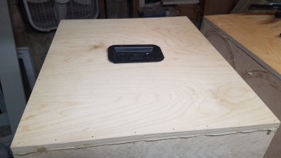 back glued on and jack plate sitting in hole