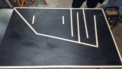 last side panel, laid out and pre-painted