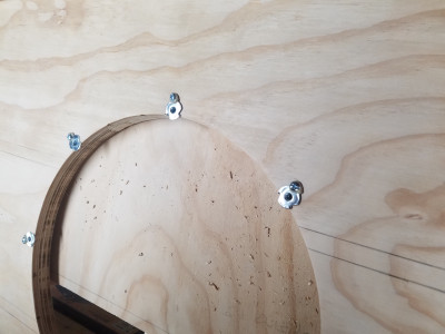 T-nuts installed