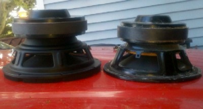 Tang Band on left vs. MCM on right