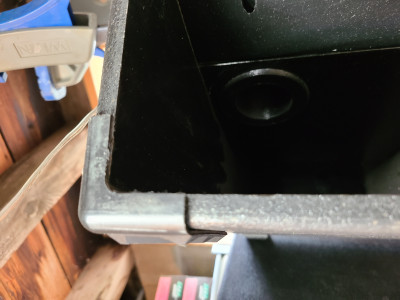 Corner protector cut back for mouth