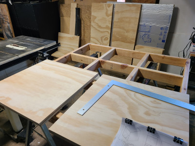 Panels roughed to width, and sides finish size.