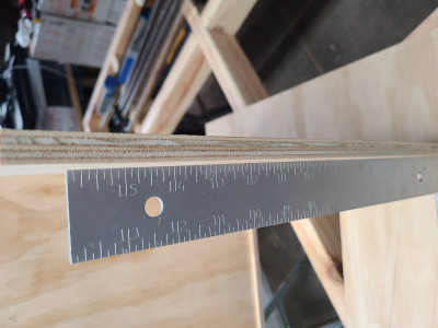 a bit out of plumb at the end