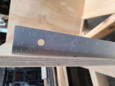 a bit out of plumb at the end