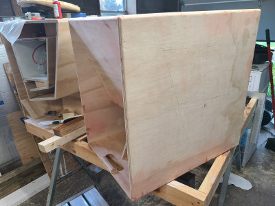 more nail holes filled in, need to get some more voids and tool marks filled