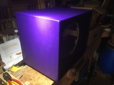 Cabinet painted and drying