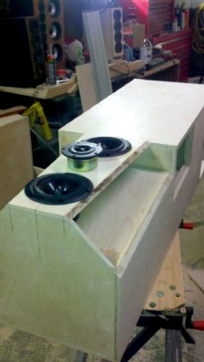 Fitting front panel for drivers.