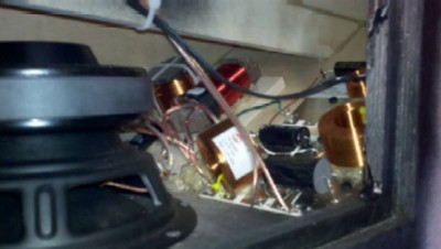 Chamber with old electronics before rebuild