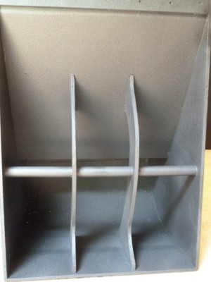 Note the composite LaminarTurboFlow (LTF) reflector in the rear that enhances the conversion of acoustic energy. In the front is the Vertical Vanes (VV) with a proprietary curve that reduces turbulence as the sound front enters real space. The Round Horizontal Strut (RHS) minimizes any cantilever effects of the sides while acting in conjunction with the VV to prevent radical realignment of turbulance. The complete LTFVVRHS system has such awesome awesomeness that laminar flow and turbulence combine to annihilate any silence in the nearfield region.