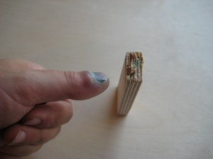 I finally found the second half of the wood that went flying off the other night.