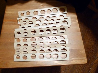 A pile of 2/5 braces