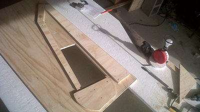 Finished driver panel cut out.