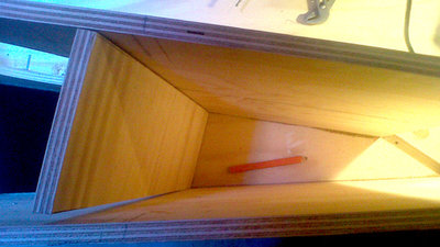 We made sure to Scribe all important measurements up the driver chamber panel.