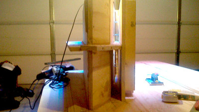 Panel 5 screwed into the braces to created a “study on perspective” ha ha ha