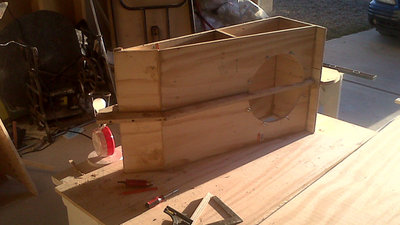 Cleaning and starting panel 5 and braces.