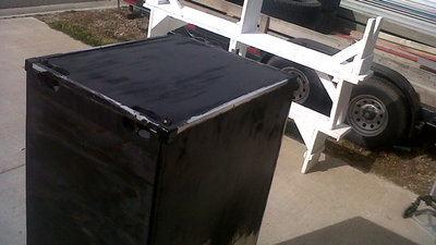 When Wiping off the excess stain be sure to wipe the aluminum clean.