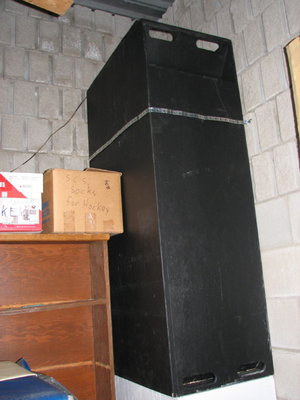 T60 on top of riser, strapped to the wall, mouth 2 feet from the ceiling.