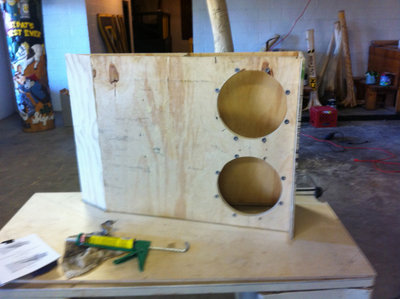 Side picture of panel 3 in place