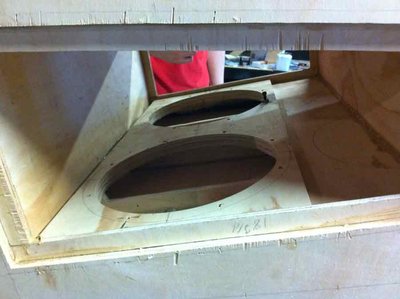 View inside the access panel