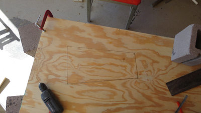 The result of using the miter saw and hacksaw to cut out the driver panel. Since i'm working with 1/2 inch wood, than the recessed steel flat bar of the other tubas will not work here. So it will follow the Plans to build internal sealing surface for the driver panel
