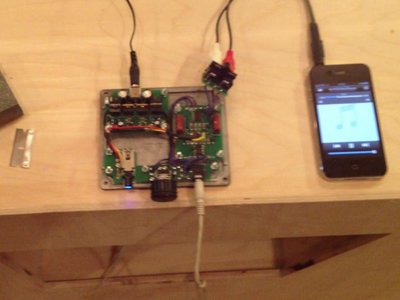 Uh oh -- no limiter!  There are hundreds of milliwatts here, completely unrestrained...