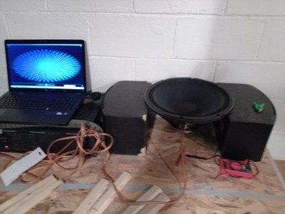 Finally found a good use for my Bose bookshelf speakers! lol