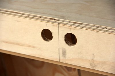 Dual jacks drilled. I'll round these over.