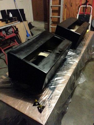 Spray paint primer coat before the bumpiness begins.