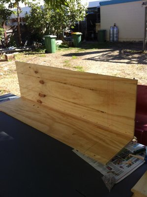 The first panel goes on