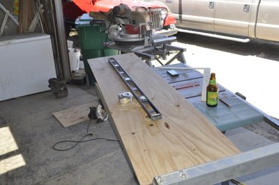 Marking the layout on the first panel.  Now I'm committed.