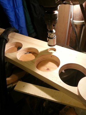 Holesaw getting a workout!
