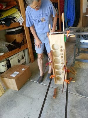 Ran out of clamps.