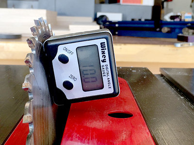 I'm lucky to have some nice woodworking tools. This angle gauge is one of the best inventions I've bought. Makes woodworking life so much better!