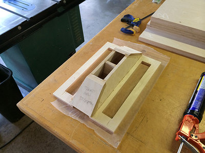They are squared and temporarily tacked with a pin nailer to my work table.