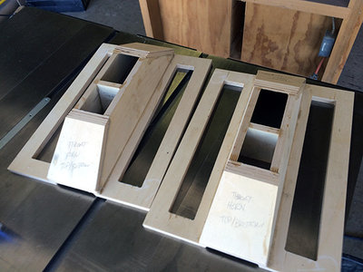Throat horn assembly trimmed and clean up to size.