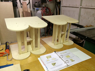 Tops installed (Back view).