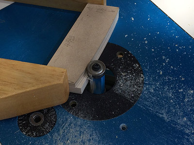 The woodworker's clamp was for safety and better control.