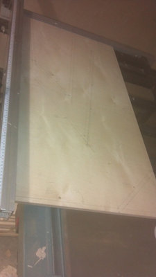 The side with the panel lines drawn in.