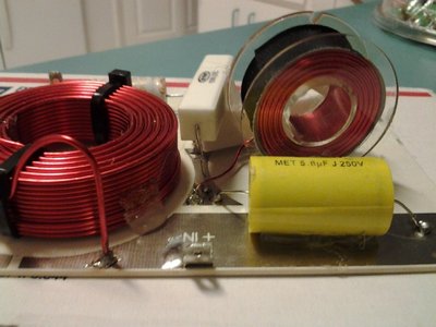 Other side of HF section showing connection to available trace area used to rework component layout.